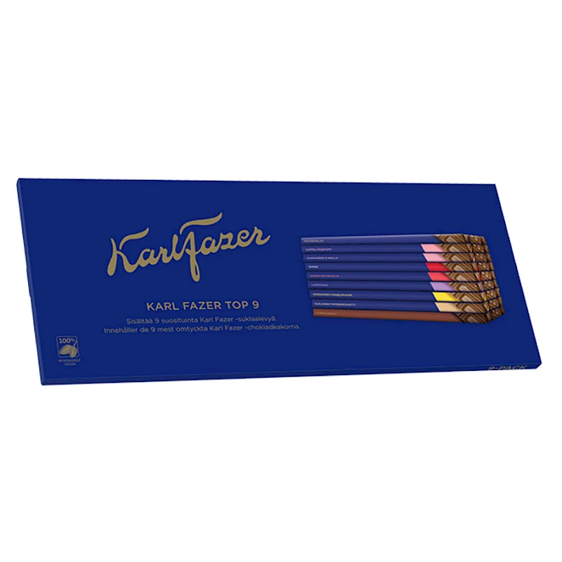 Karl Fazer TOP 9 jättisuklaalevy 195g-200g