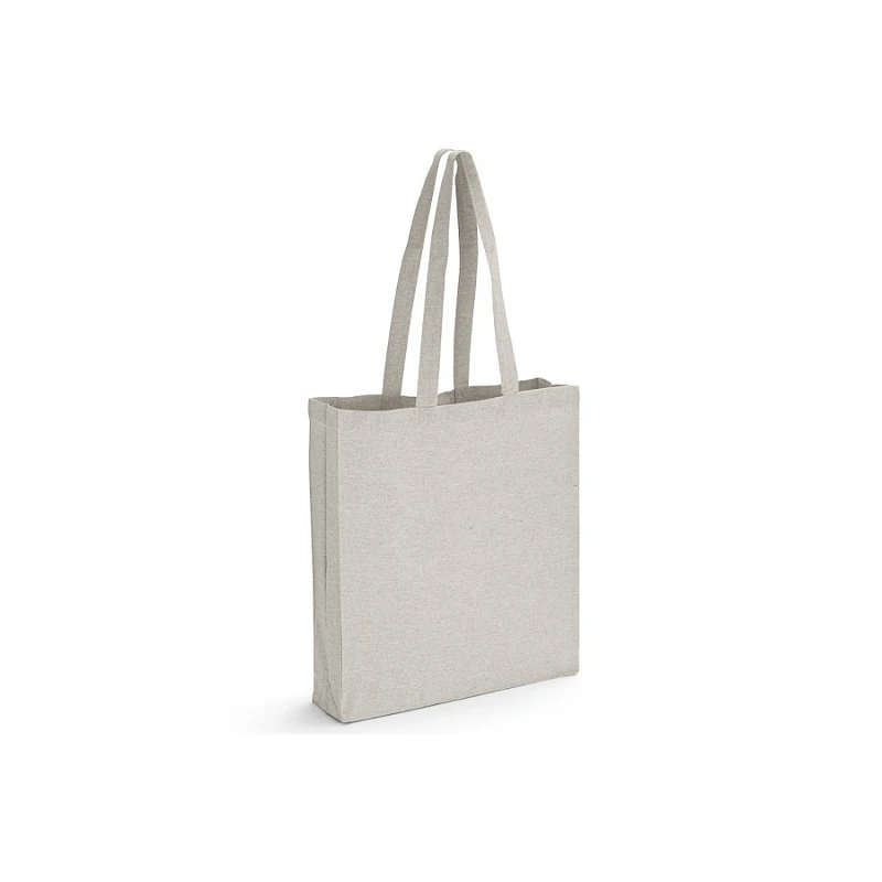 Kierrätyspuuvillakassi pohjataitteella Puuvillakassi Recycle 140G