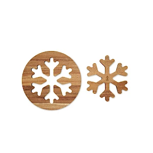 Puinen pannunalunen Lumihiutale