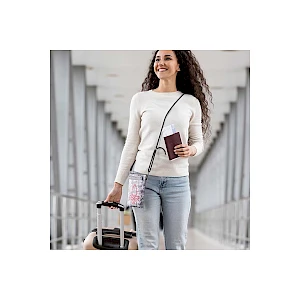 Crossbody-laukku puhelimelle ja passille