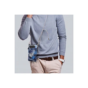 Crossbody-laukku puhelimelle ja passille