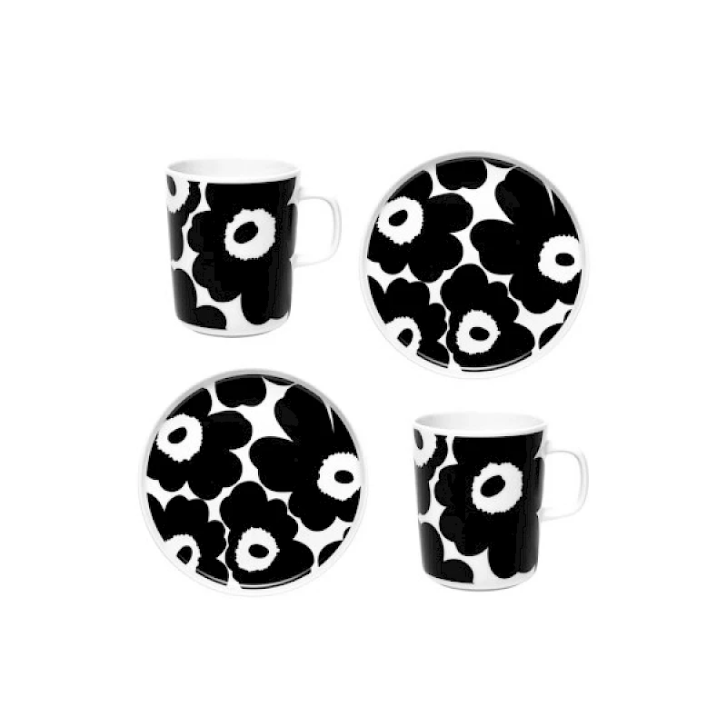 Marimekko Unikko-aamiaissetti