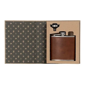 Taskumatti ruskea PU-nahka_lahjapakkaus