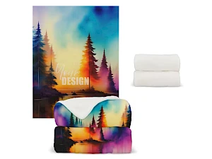 Sublimoitu fleecehuopa