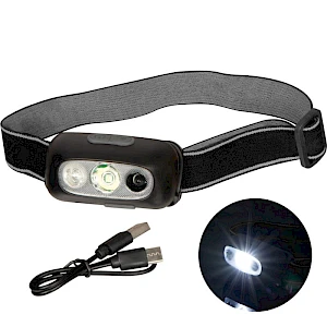 Ladattava otsalamppu RPET Cob kaapeli