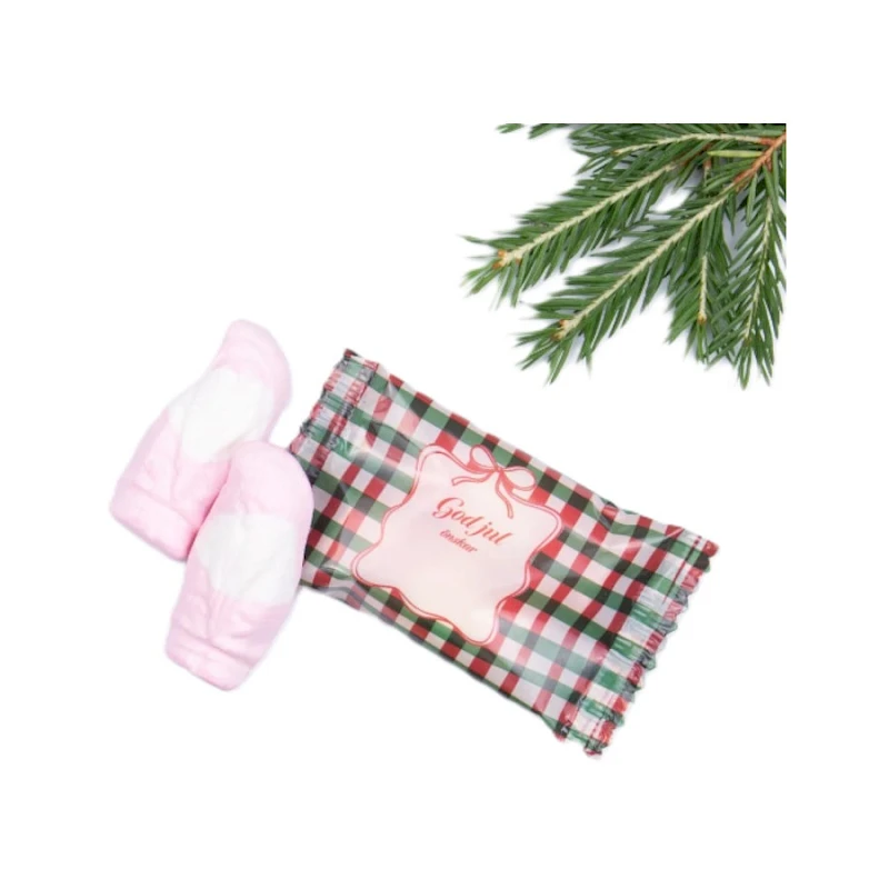 Joulutonttu vaahtokarkki Flow-pack