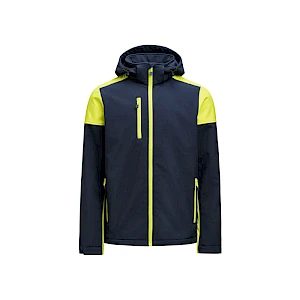 Prime Softshell Takki miehille neonkeltainen sininen