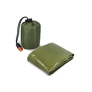 Lämpöponcho 2-in-1 tummanvihreä_1