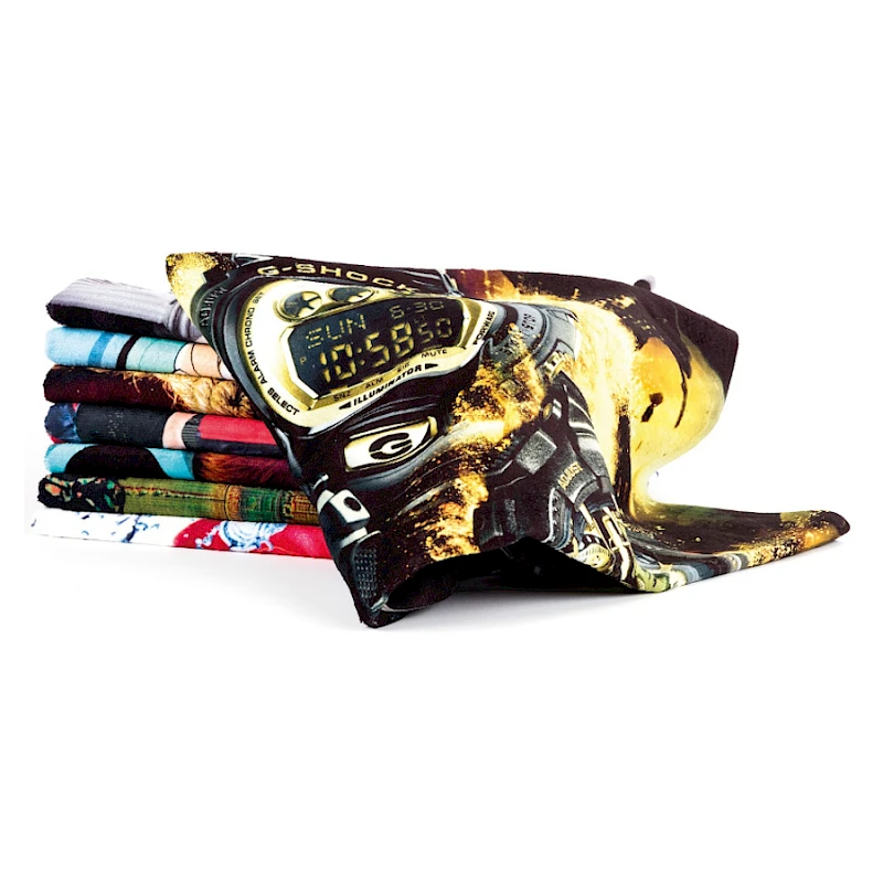 Pyyhe Digipainettu 400G/m2 oma design tehdastoimitus