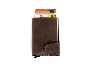 Nahkainen RFID korttikotelo