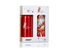 SIGG juomapullo & Lindt suklaapukki lahjasetti