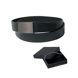 Nahkavyö lahjakotelossa