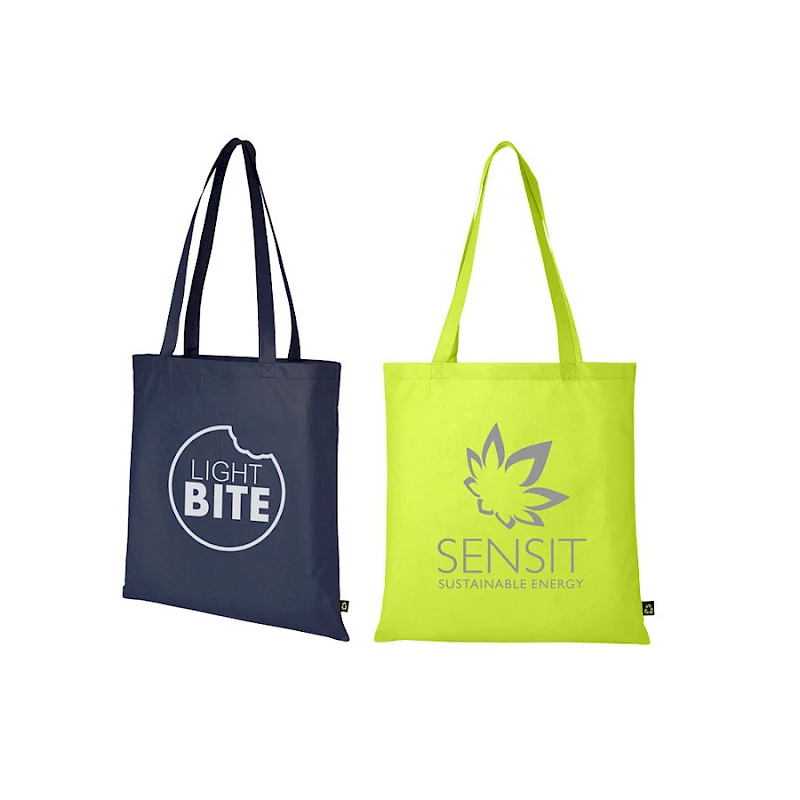 Kuitukangaskassi mainospainatuksella