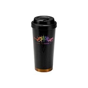 Termosmuki Hampton 480 ml musta painatuksella