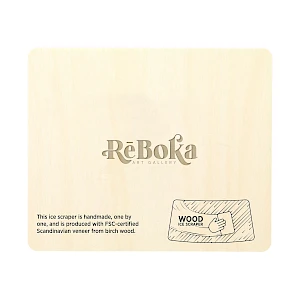 Puinen Jääraappa logolla FSC Wood