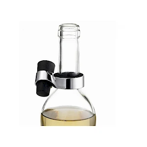 Viinipullonkaulus ja korkki Wine