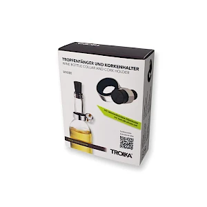 Viinipullonkaulus ja korkki Wine