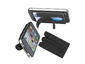 Silkikoonikännykkätasku ja tuki