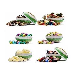 Pääsiäismuna makeisilla design sisältö