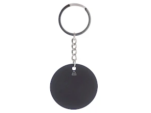 Pyöreä metallinen avaimenperä 4,5 cm