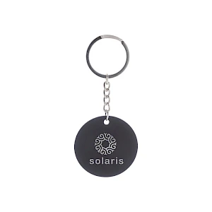 Pyöreä metallinen avaimenperä 4,5 cm