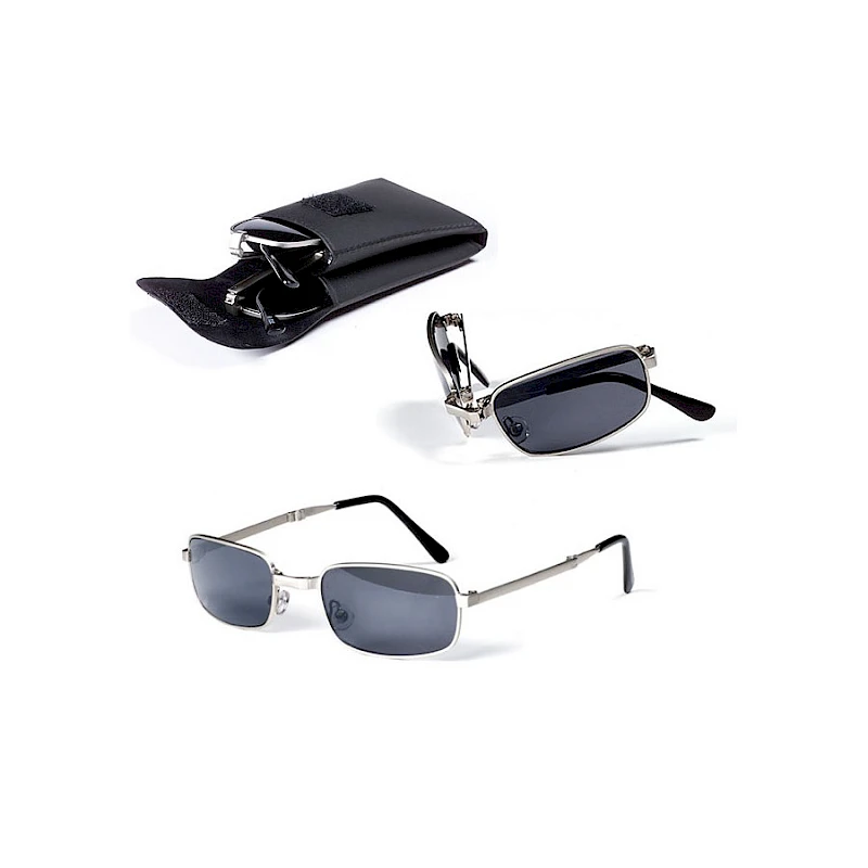 Taittuvat aurinkolasit kotelossa