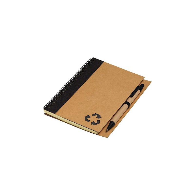 Vihko + kynä kierrätysmateriaalia