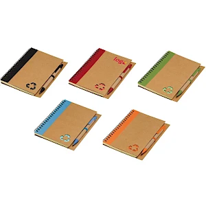 Vihko + kynä kierrätysmateriaalia