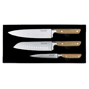 Veitsisetti kierrätettyä terästä