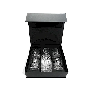 Lasinen karahvi, 4 kpl juomalasi