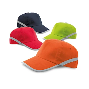 Heijastava lippis omalla logolla