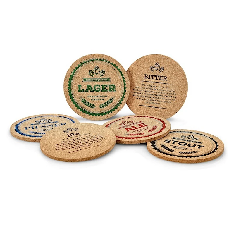 Lasinalunen korkkia omalla painatuksella