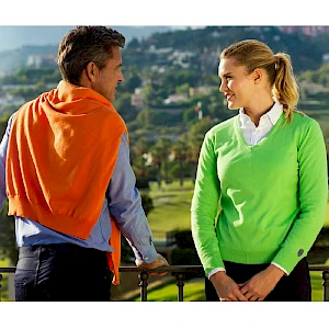 Cutter Buck Neule Lacey Sweater V-aukko painettu tektstiili