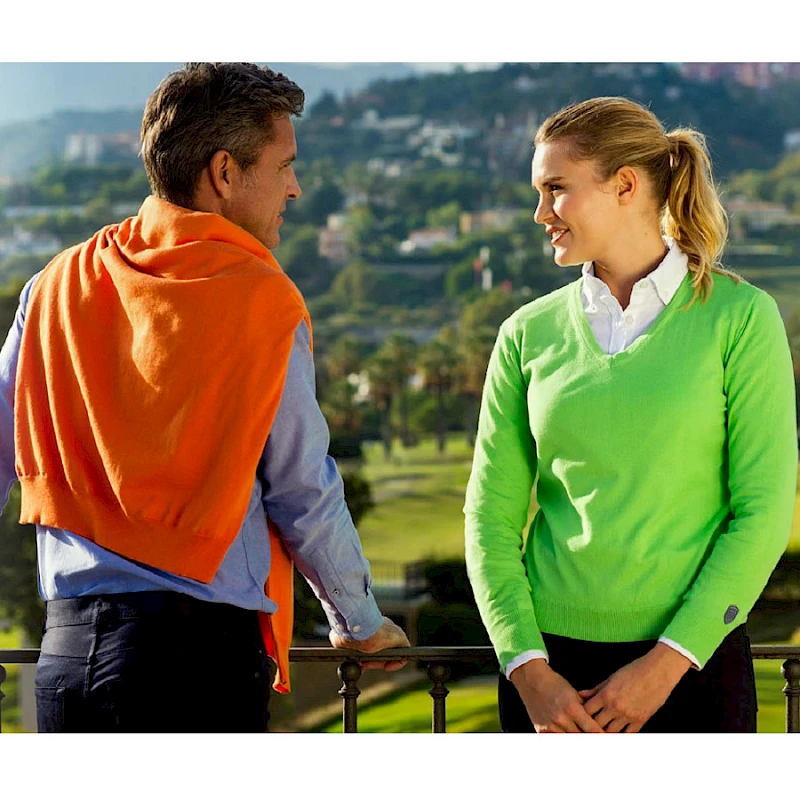 Cutter Buck Neule Lacey Sweater V-aukko painettu tektstiili