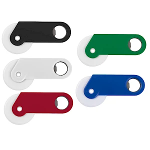 Pizzaleikkuri pullonavaaja