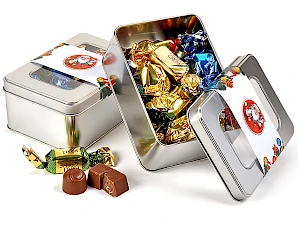 Ikkunallinen rasia Verganin Praliineja