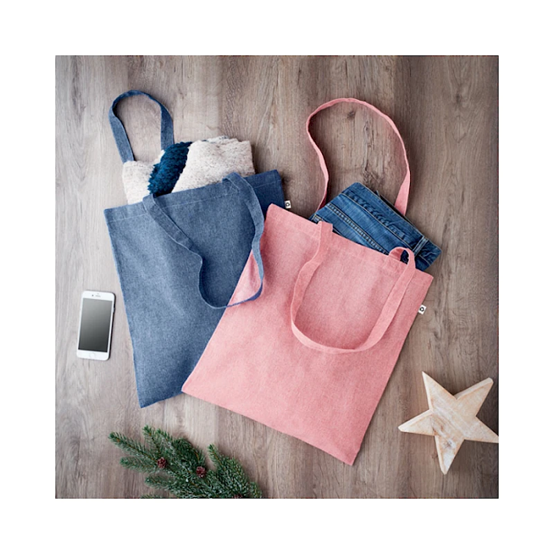 Kauppakassi Eko Ostoskassi 100 % kierrätetystä puuvillasta