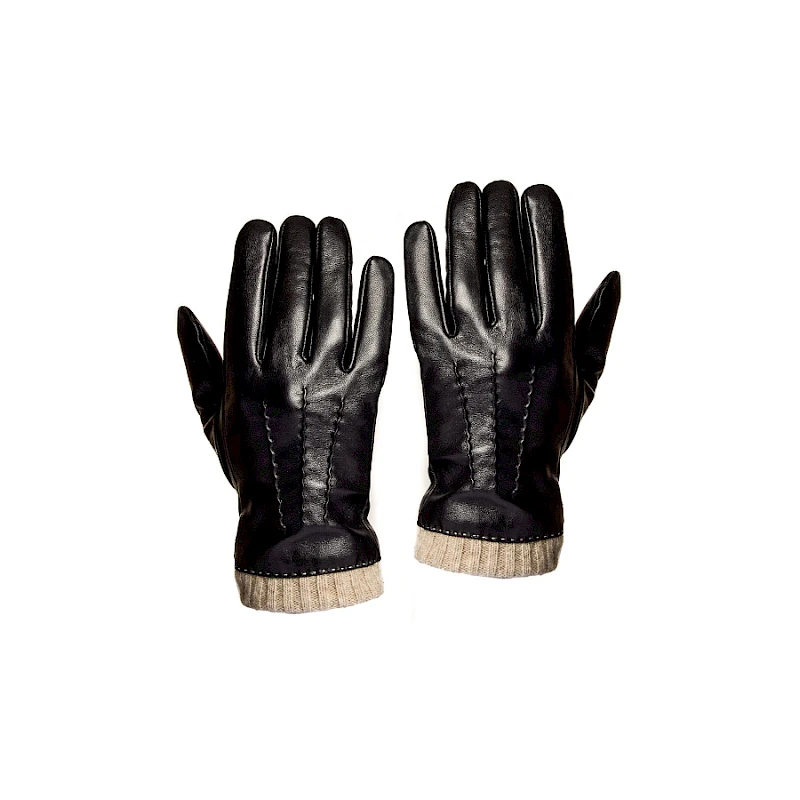 Nahkakäsineet villavuorella