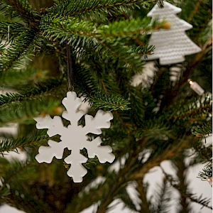 Joulukoriste Lumihiutale