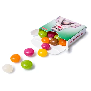 Karkkiaski Pastillirasia Kotimaisia makeisia omalla painatuksella