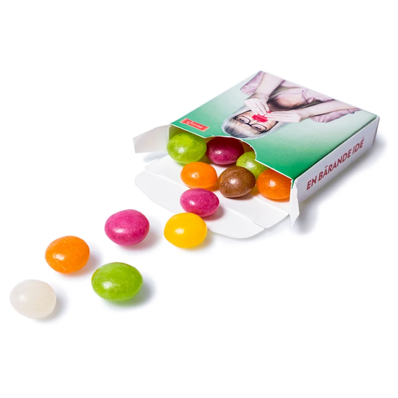 Karkkiaski Pastillirasia Kotimaisia makeisia omalla painatuksella