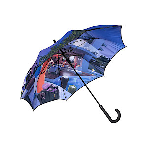 Sateenvarjot omalla painatuksella omalla kuosilla 