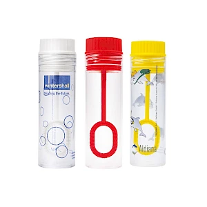 Saippuakupla omalla painatuksella etiketillä 