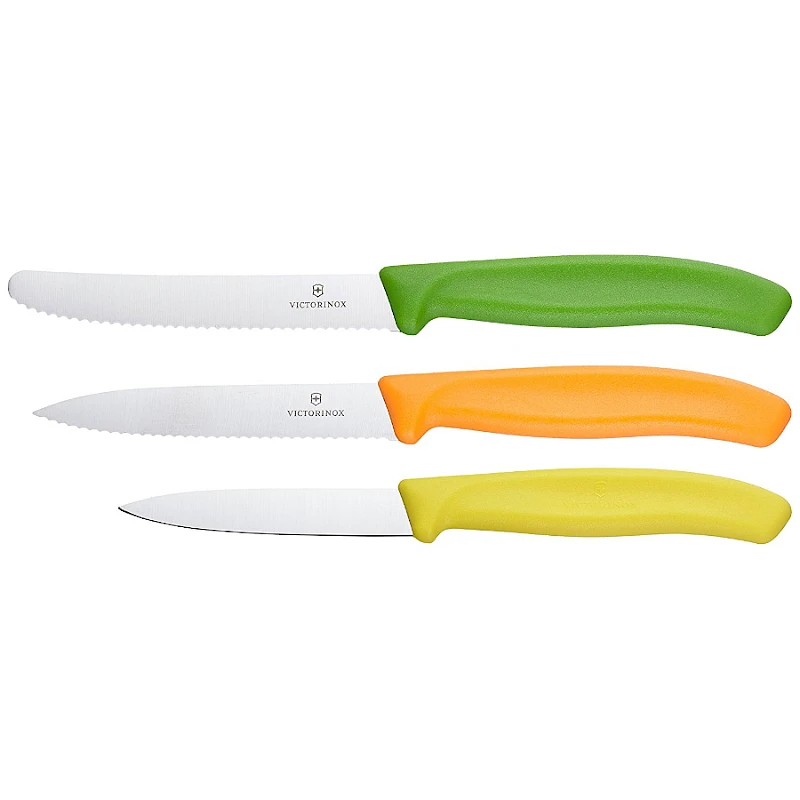 Victorinox 3-pientä kuorimaveistä lahjapakkaus merkkaus