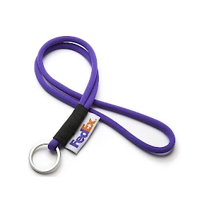 Putkeen kudottu pehmustettu kaulanauha avainnauha