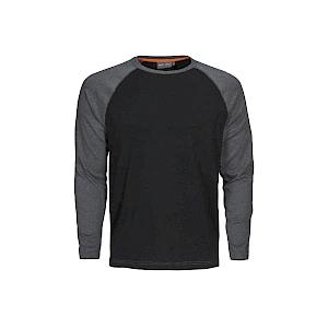 Kaksivärinen paita Alex työpaita pitkähihainen