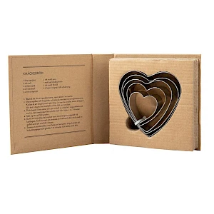 Sydän-kakkumuotit Piparkakkumuotit Sydän