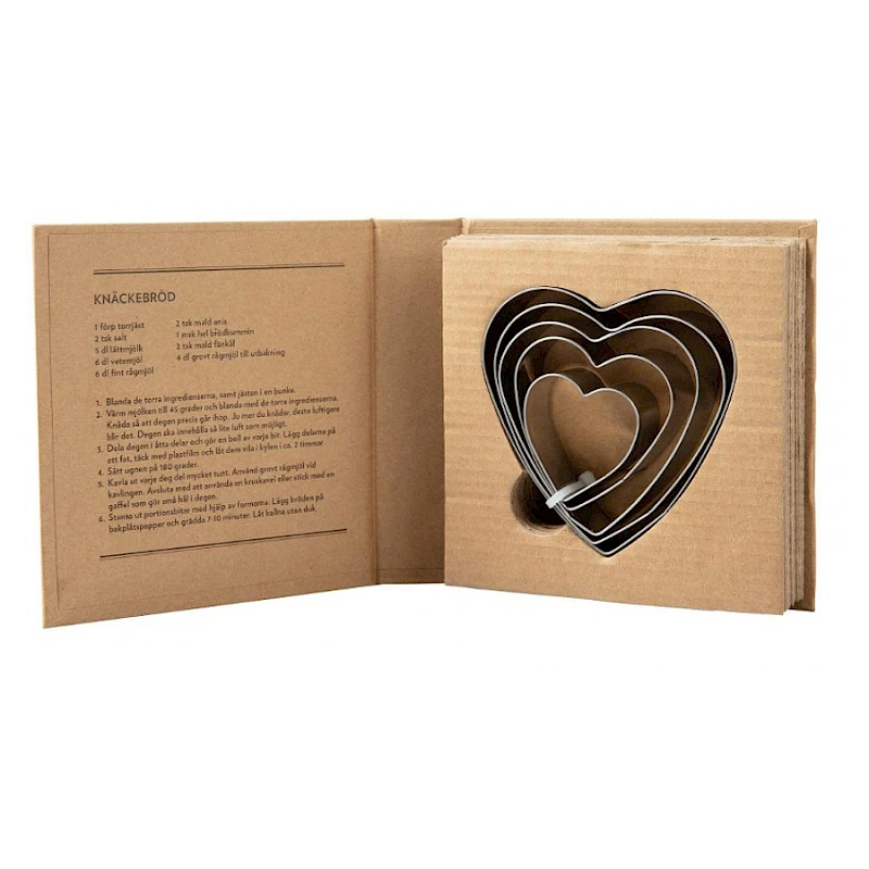 Sydän-kakkumuotit Piparkakkumuotit Sydän