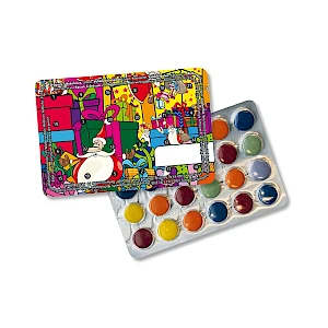 Minipastilli joulukalenteri moniväripainatuksella