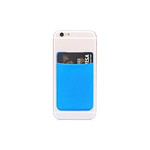 Korttitasku matkapuhelimeen lycrasta logopainettu